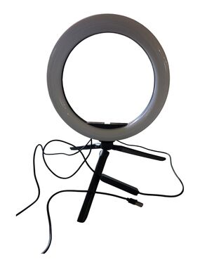 Black 10" Ring Light with Tripod for Tablets & Accessories